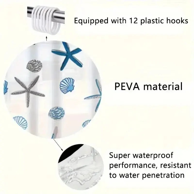 Waterproof Shower Curtain, Bathroom Partition