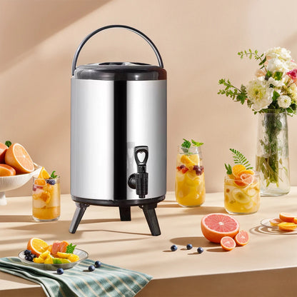 Insulated Stainless Beverage Drink Bucket, with Faucet