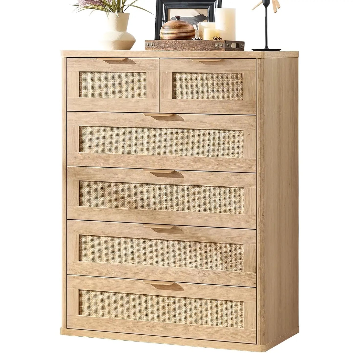 41" Tall Modern Chest of Drawers, 6 Drawers