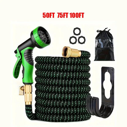 50FT/75FT/100FT Expandable Water Hose, Multifunctional Spray Nozzle