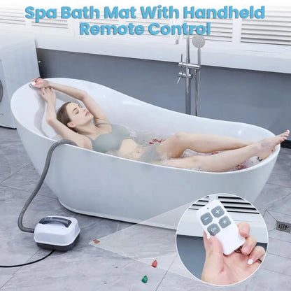 Full Body Bubbling Bathmat with Pillow, Adjustable