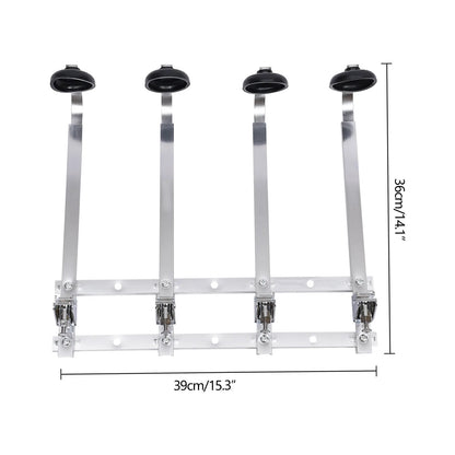 4 Bottle Wall Mounted Alcohol Liquor Cocktail Beer Butler