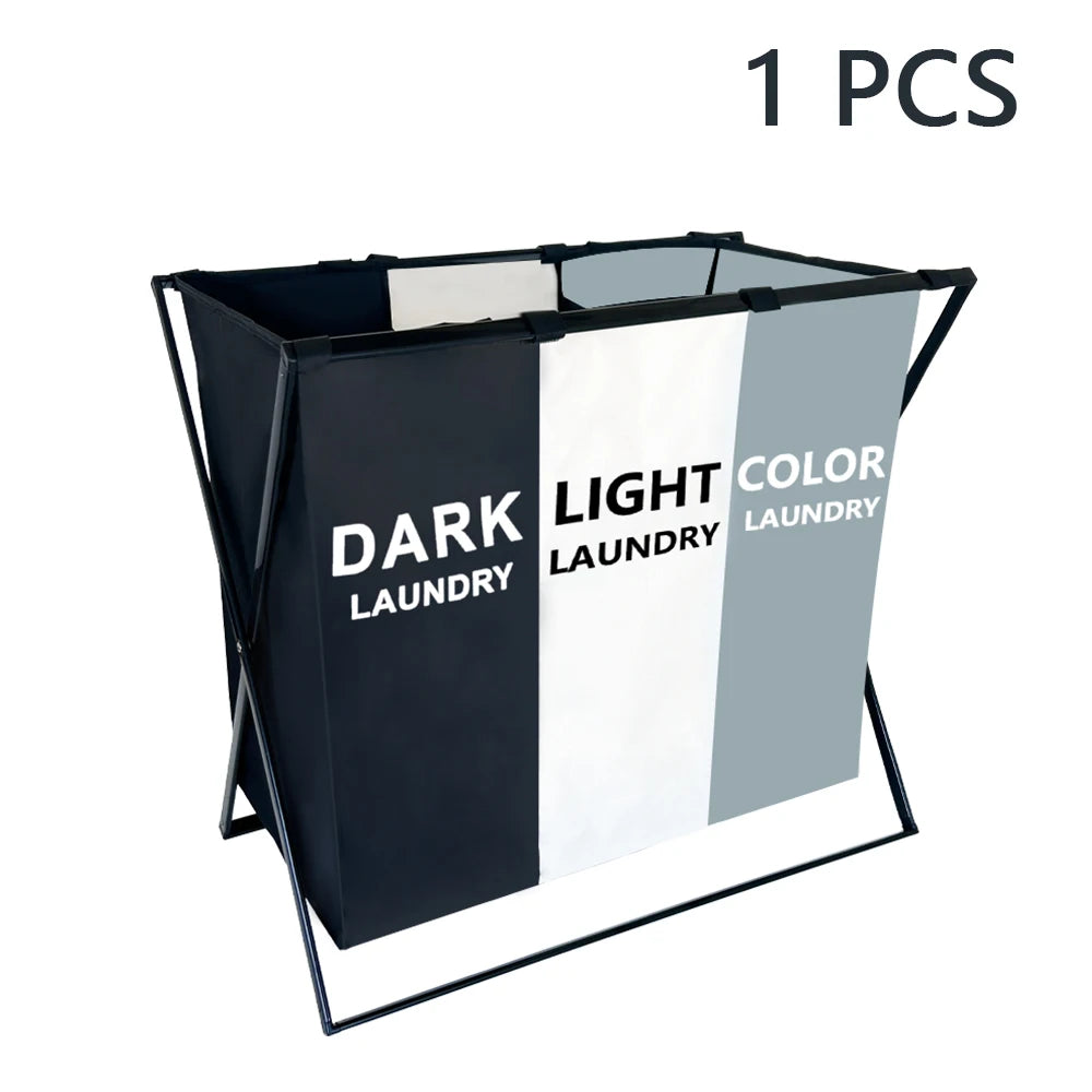 3 Sections, Large Laundry Hamper