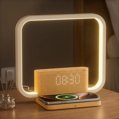 Bedside Dimmable Alarm Clock, Wireless Charging
