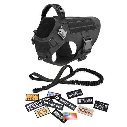 Training Vests, Tactical Dogs Harnesses w/Accessories