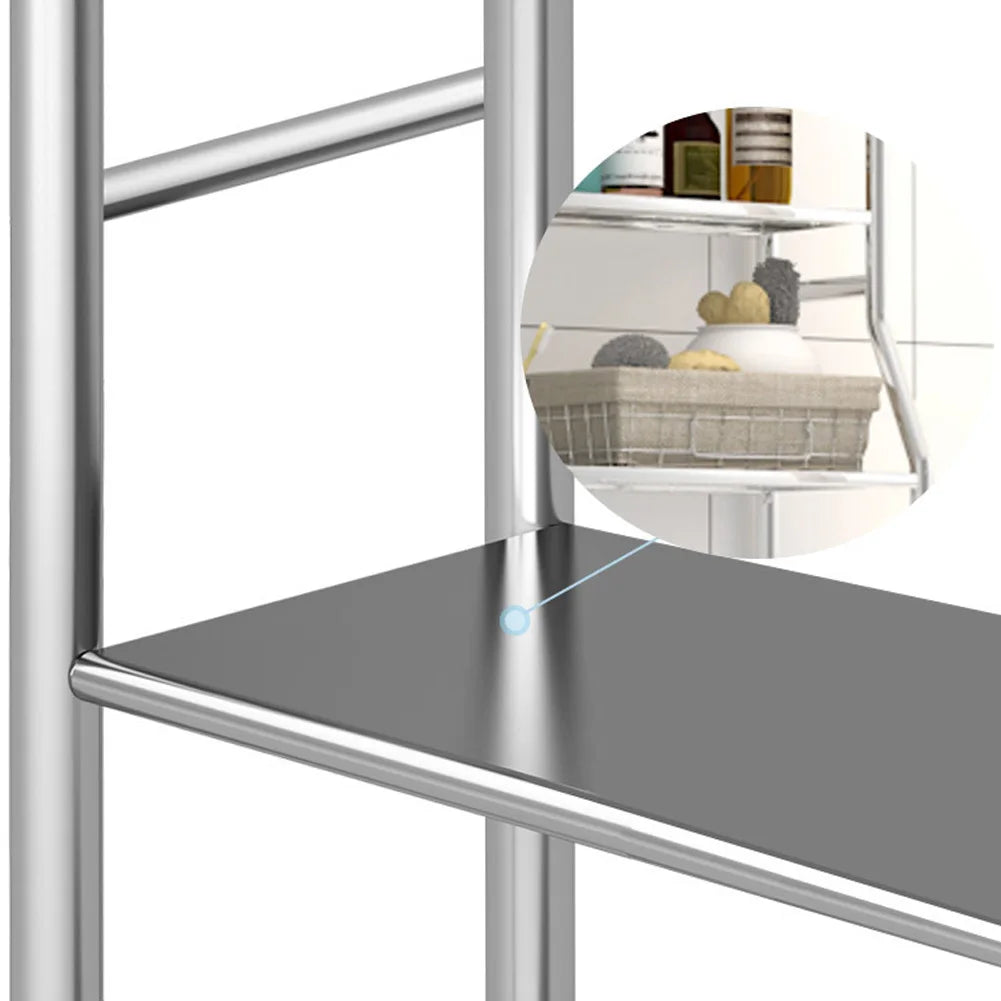 3-Tier Freestanding Over Toilet Storage Shelves, Paper Holder