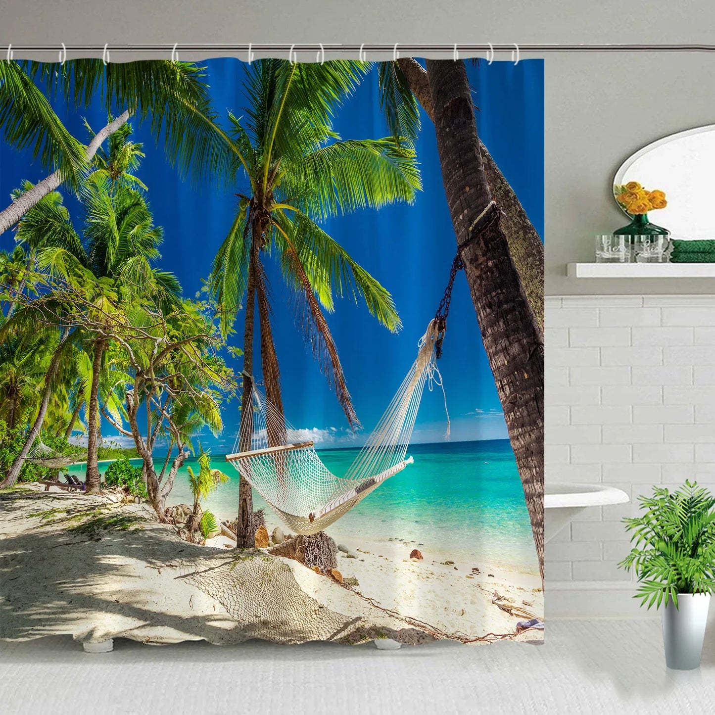 Hawaii Landscape Outdoor Shower Curtain I