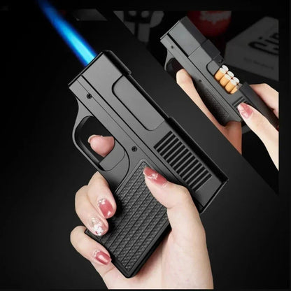 Windproof, Portable Torch Lighter, Pistol Shaped