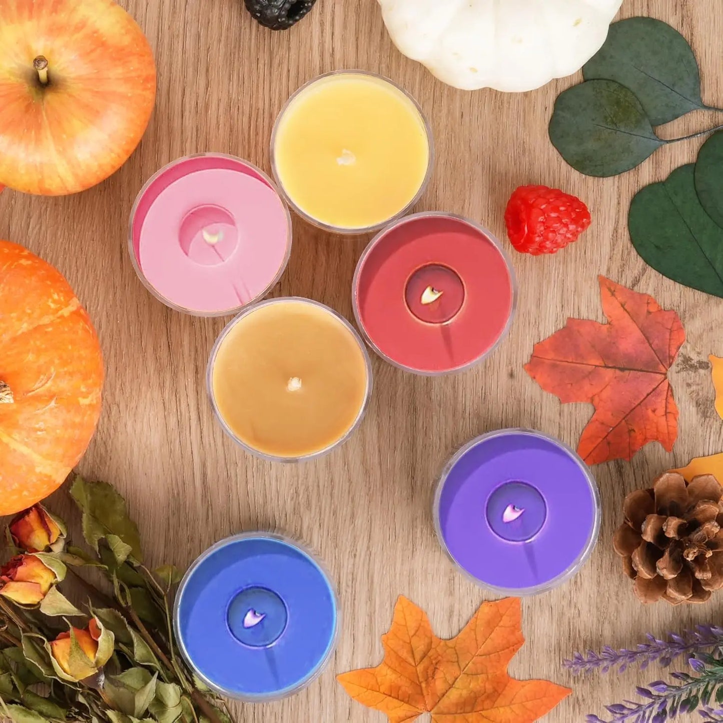 12 Pack Fall Scented Soy Mini Candles