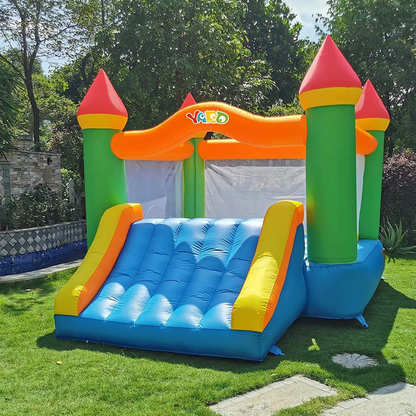 Inflatable Bounce House With Slide 12*9*8ft