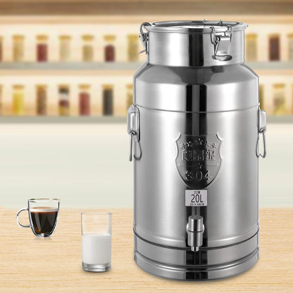 5gal Stainless Steel Beverage Dispenser w/Leak-Proof Lid