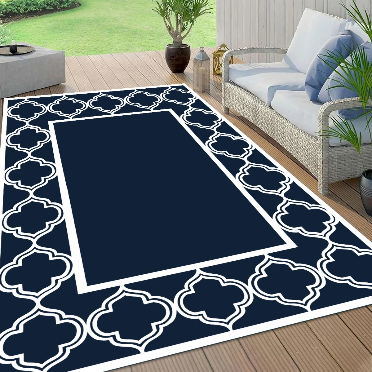 Outdoor Rugs, Waterproof, Reversible