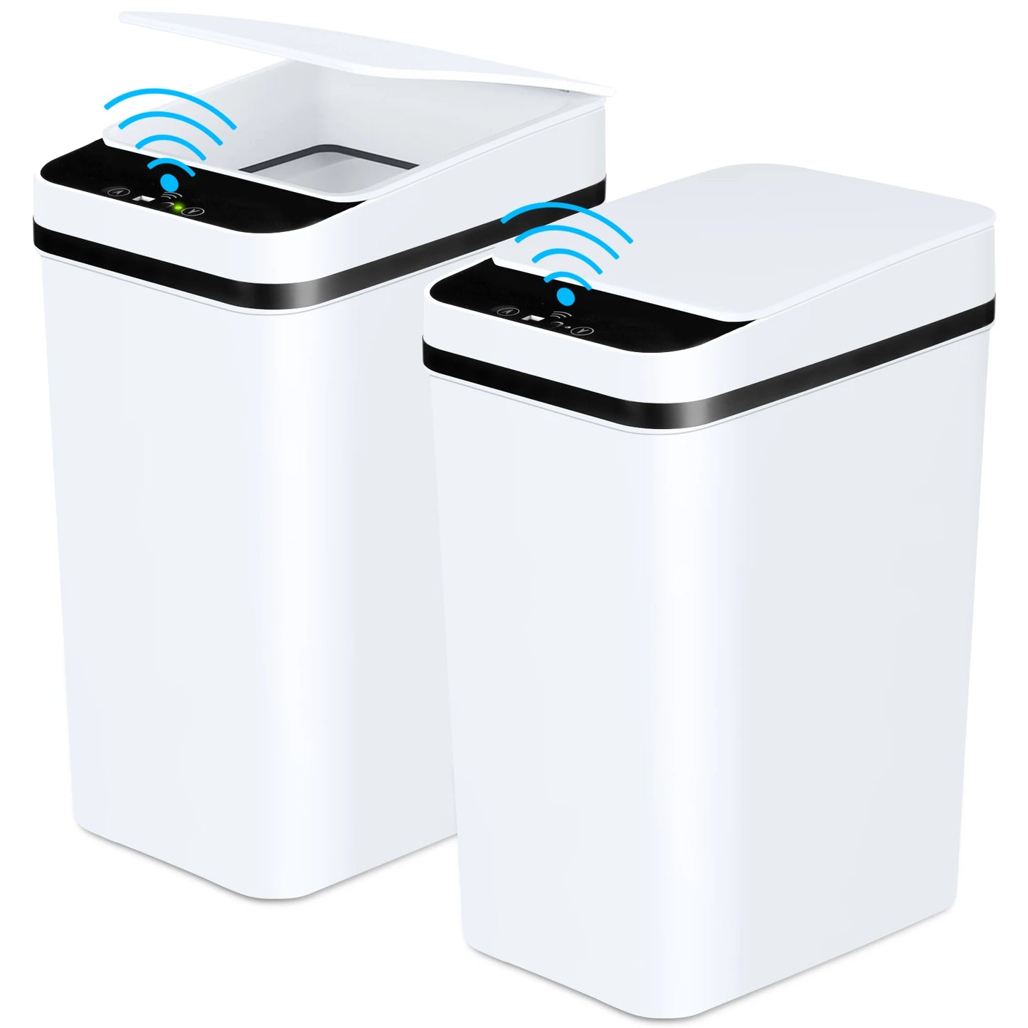12L Motion Sensor Trash Bins 2 Pack