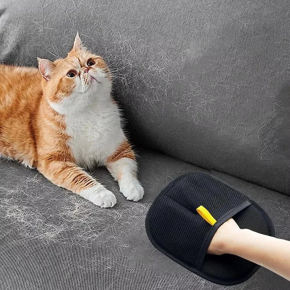 Clothes and Pet Dehairing Remover Glove, Washable