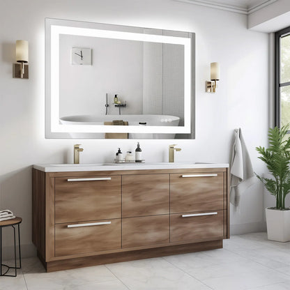 36"x 24"LED Bathroom Vanity Mirror, Tempered Glass