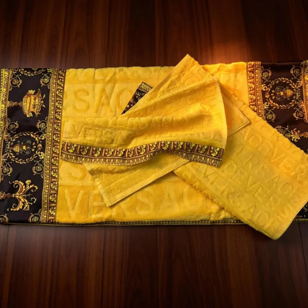 Towel Set 3 Piece Absorbent Quick Dry Bathrobe Beach Towel