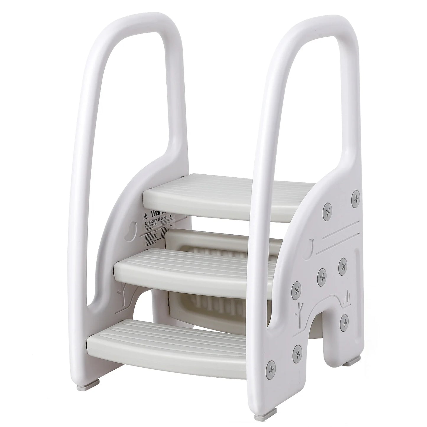 Kids 3 Step Plastic Stool for Bathroom, Kitchen, Counter