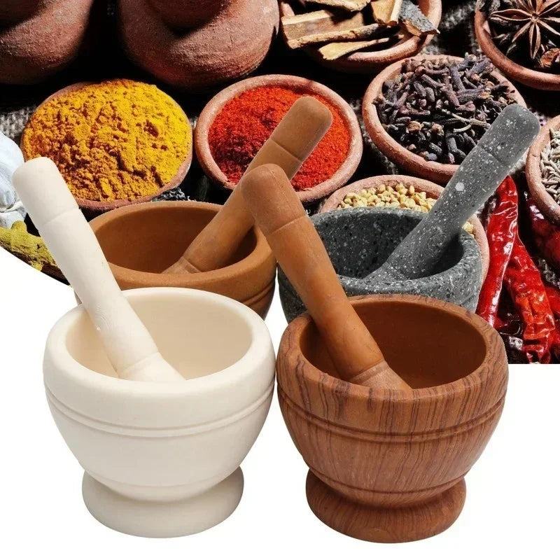Pestle and Mortar Garlic Herb Spice Grinding Crusher