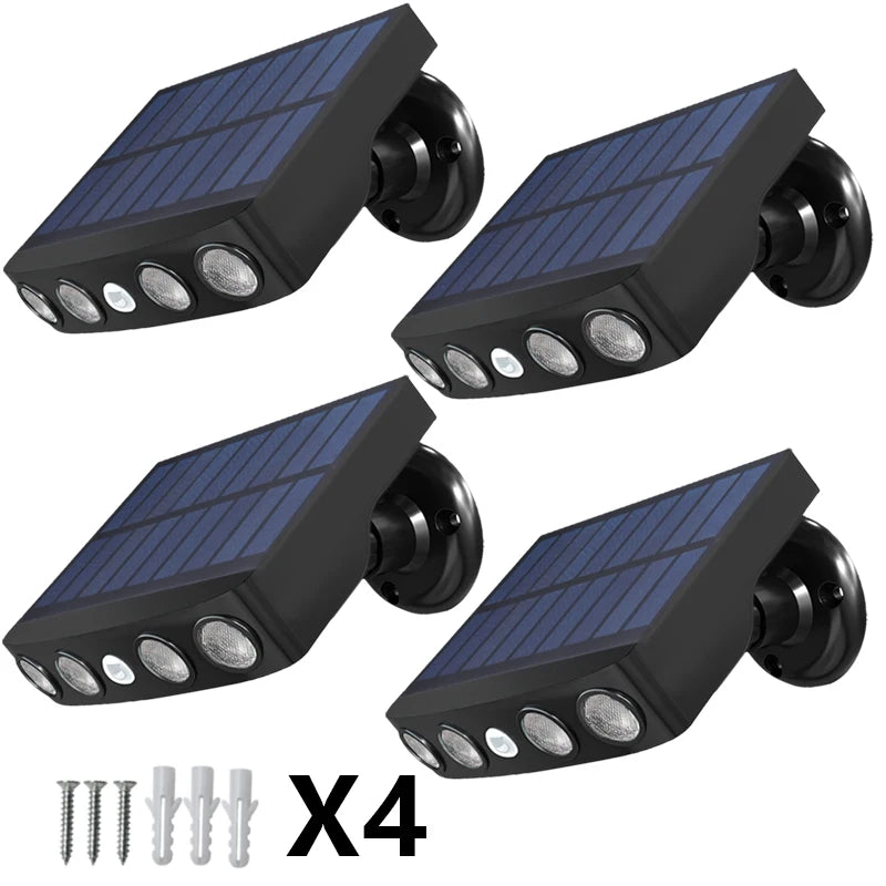 4 LED Flush Mount Light, Motion Sensor Security Spotlight