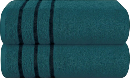 2pc Oversized Bath Towels 28x55" – Ultra Absorbent Quick-Dry