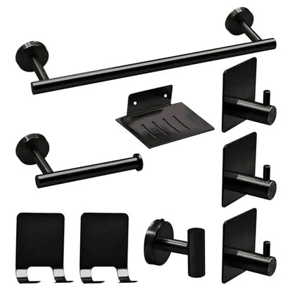 7pc Bathroom Towel Rack Including 16" Hand Towel Bars