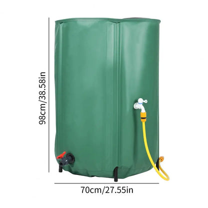 Collapsible, Portable Rainwater Collector with Filter, Faucet
