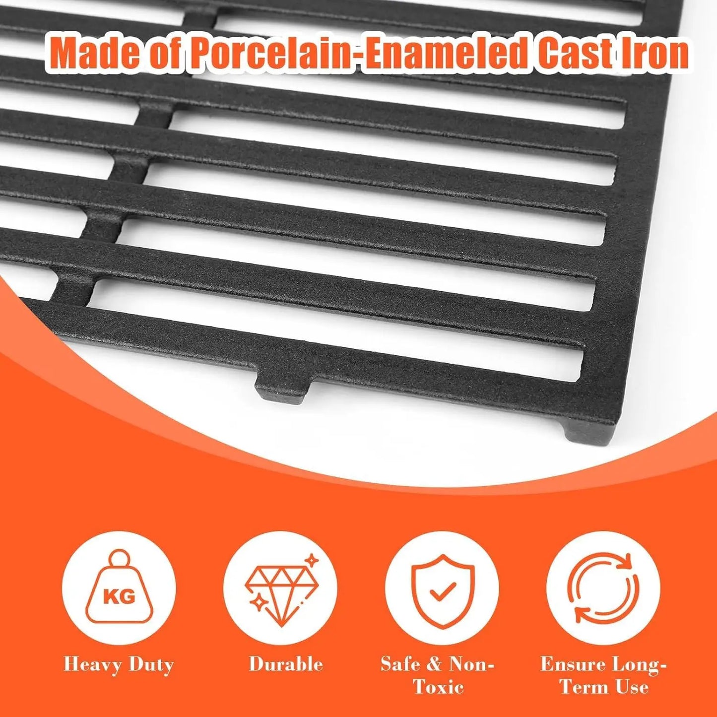 Reversible Cast Iron Grill Griddle & Grate Set for 300 Series Grills