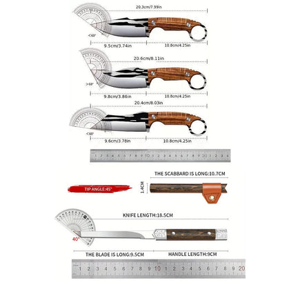 5pc Set of Forged Sharp Blade Boning, Slicing, Cutting Knives