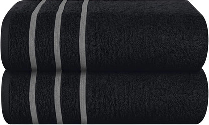 2pc Oversized Bath Towels 28x55" – Ultra Absorbent Quick-Dry
