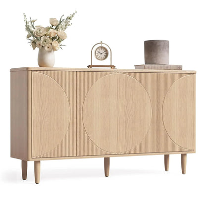 59" Modern Buffet Sideboard Storage Cabinet w/Doors