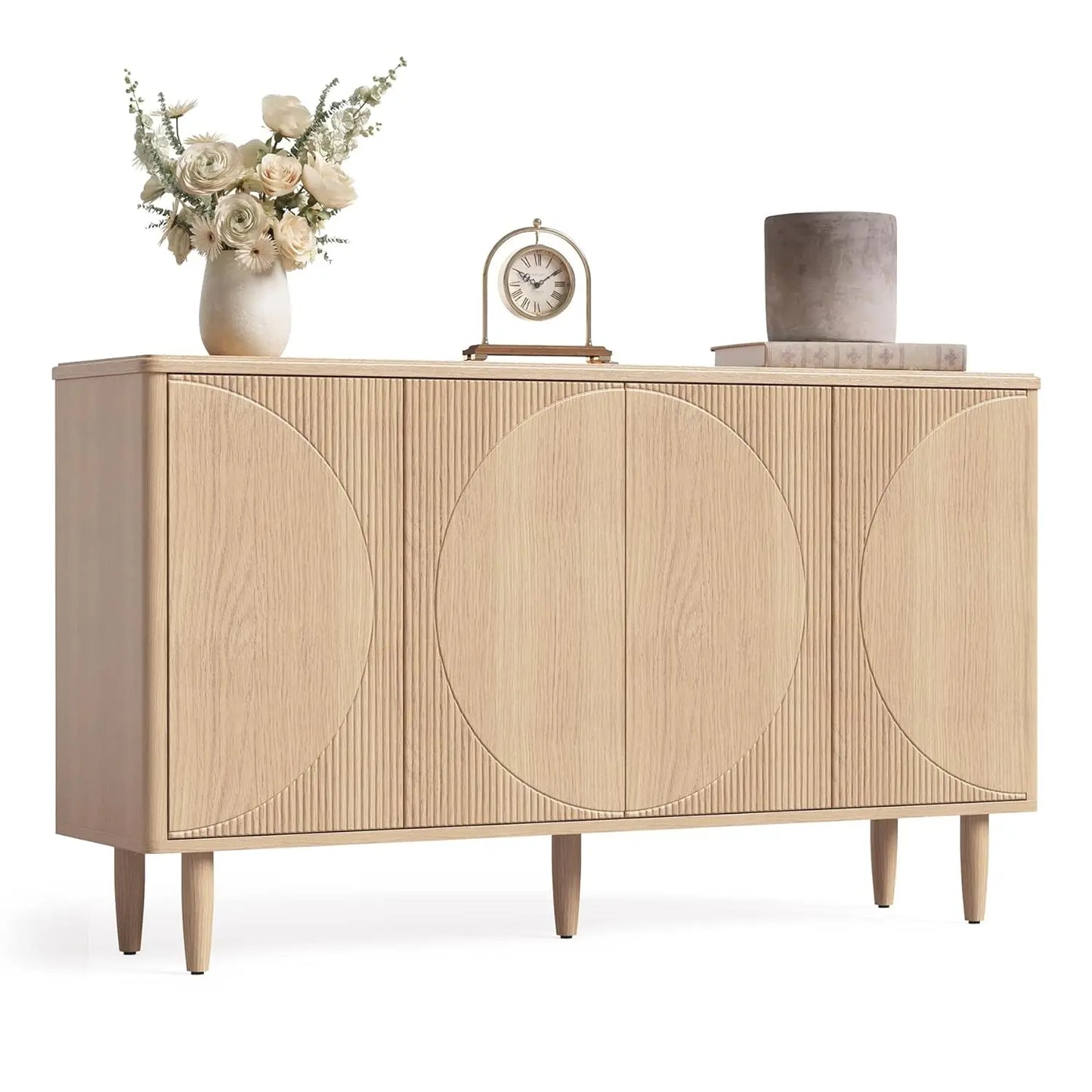 59" Modern Buffet Sideboard Storage Cabinet w/Doors