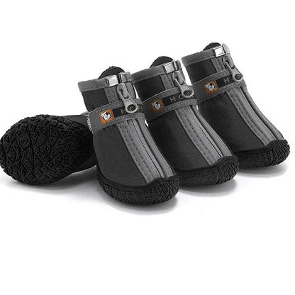 Dog Booties, Non-Slip Soles, Thick Plush Paw Protection