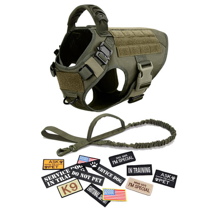 Training Vests, Tactical Dogs Harnesses w/Accessories