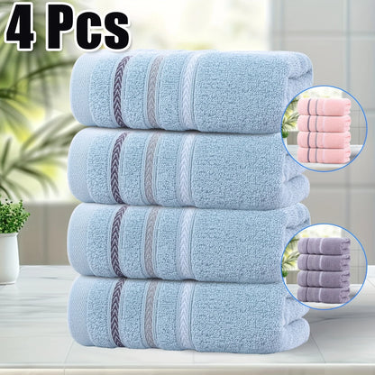 4pk Set - 100% Cotton Towels, Absorbent