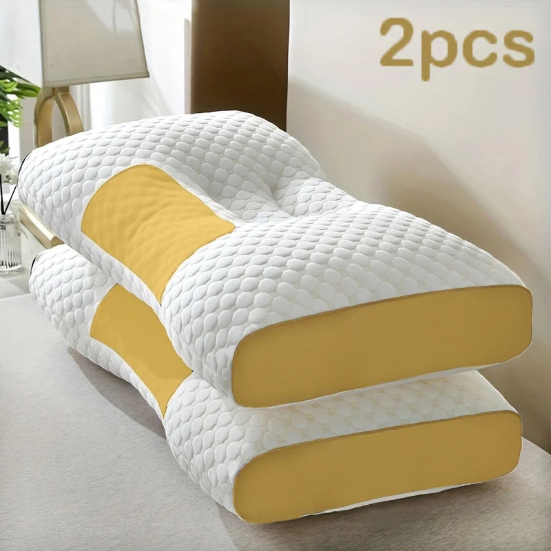 (2) High Quality Neck Massage Pillows, Ergonomic Orthopedic Support
