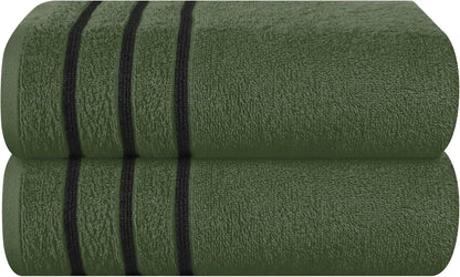 2pc Oversized Bath Towels 28x55" – Ultra Absorbent Quick-Dry