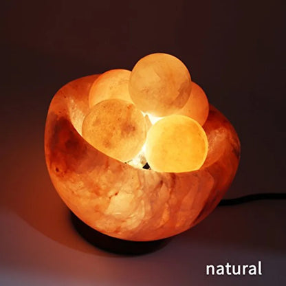 Himalayan Salt Lamp with 6 Himalayan Balls