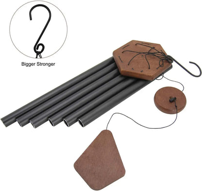 36"Deep Tone Wind Chimes with 6 Metal Tubes