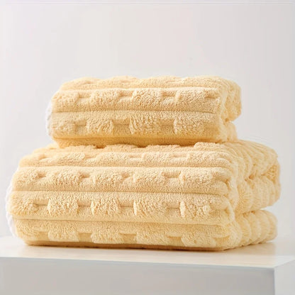 Coral Velvet Bath Towel, Thickened, Enlarged, Soft, Quick-Drying