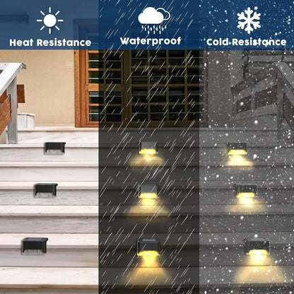 16 Waterproof LED Outdoor Solar Deck Lights