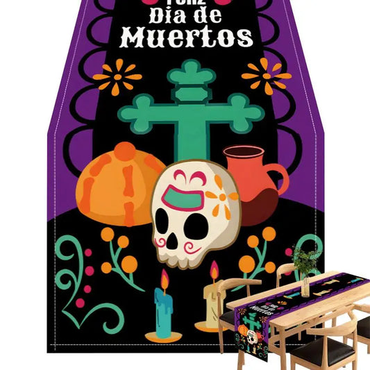 Day Of The Dead Table Runner 13x72