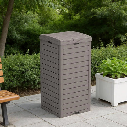 38 Gallon Trash Bin, Waterproof, UV-Resistant ,Lockable Lid