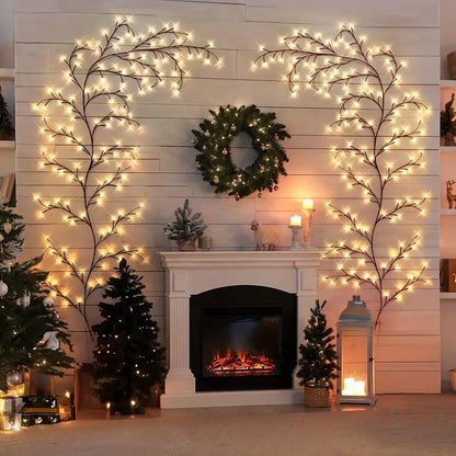 1pc 96 LED 6Ft Flexible Tree Branch Willow Fairy Lights w/8 Modes