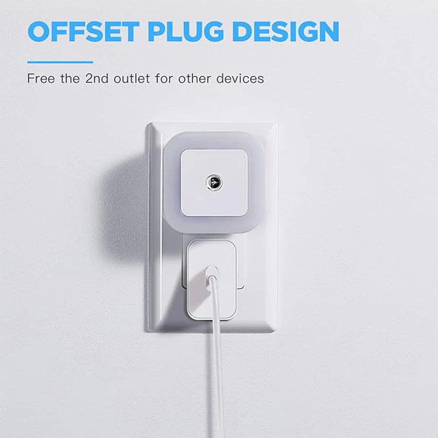 Dimmable Led Night Light with Auto Dusk to Dawn Sensor,