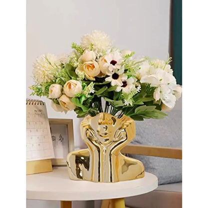 Flower Vase for Decor Ceramic Face Vase for Flowers