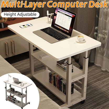 Multi-Layer, Adjustable Wooden Computer Desk Workstation