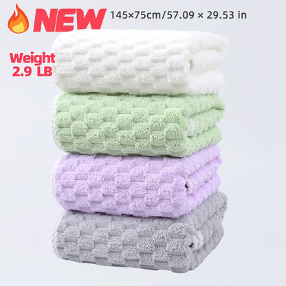 4pk Waffle Ultra Soft Microfiber Bath Towels - Super Absorbent