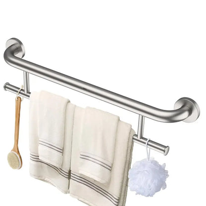 Stainless Safety Bar, Towel Holder, Nickel, 24 Inch 1.25 Diameter