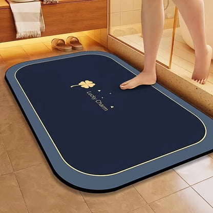1pc Diatomite Bathmat, Quick Dry, Super Absorbent, Non-slip