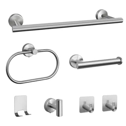 7pc Bathroom Towel Rack Including 16" Hand Towel Bars